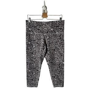 Athleta 1X Elation Textured 7/8 Tight Meadow Decadent Chocolate Crop Legging